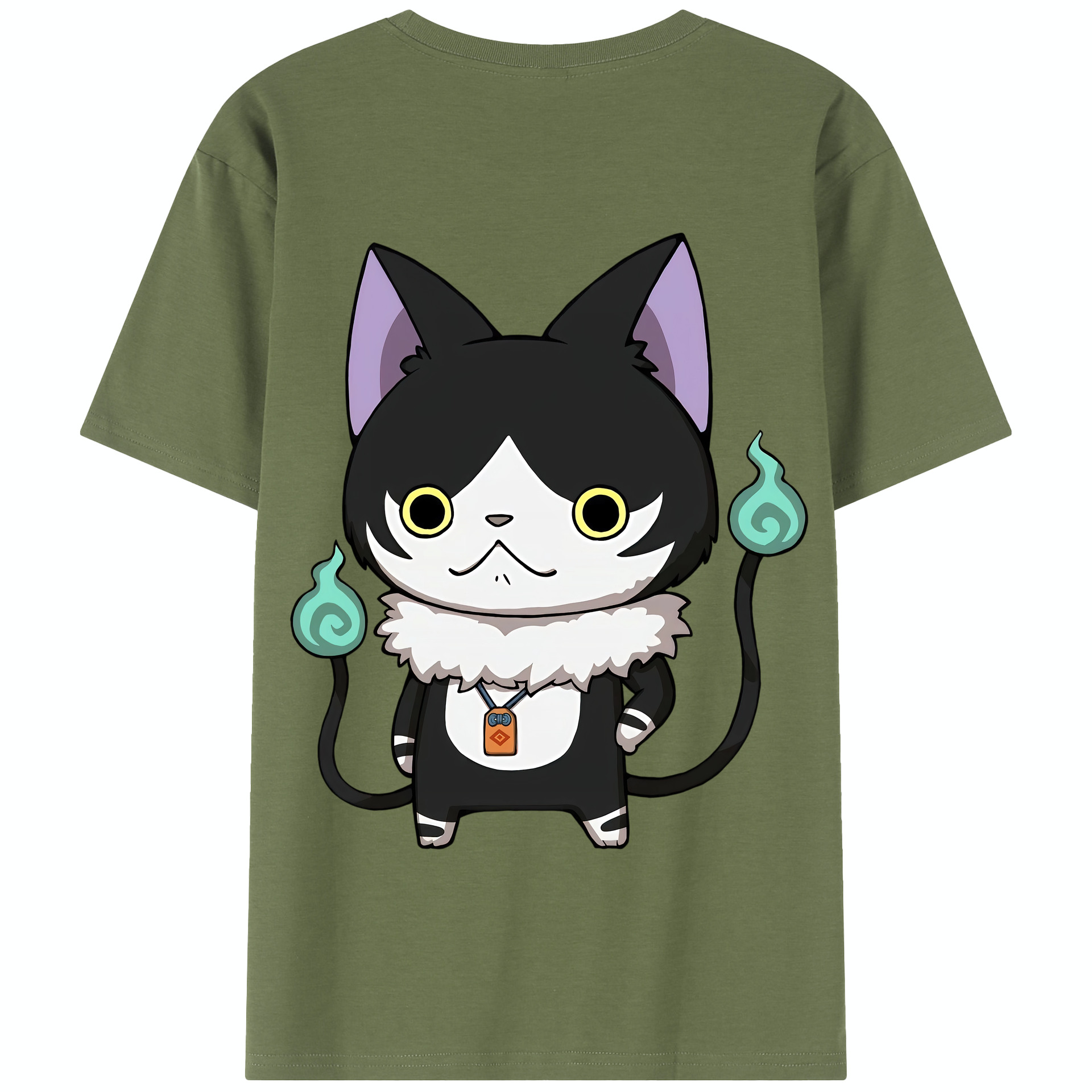 （画像用） 妖怪ウォッチ Yo-kai Watch 綿100％半袖Tシャツ（背面プリント）